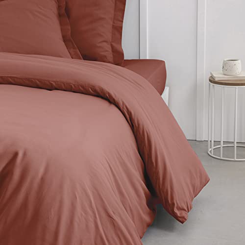 Today Bettbezug 240 x 260 cm, für Doppelbett, Baumwolle, Terrakotta von Today