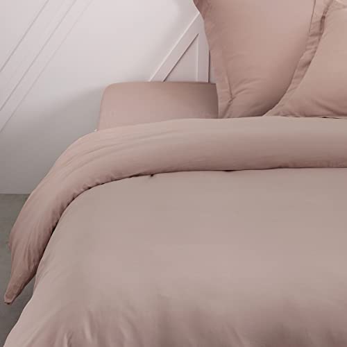 TODAY Bettbezug, 240 x 260 cm, für Doppelbett, Baumwolle, Sandrosa von Today