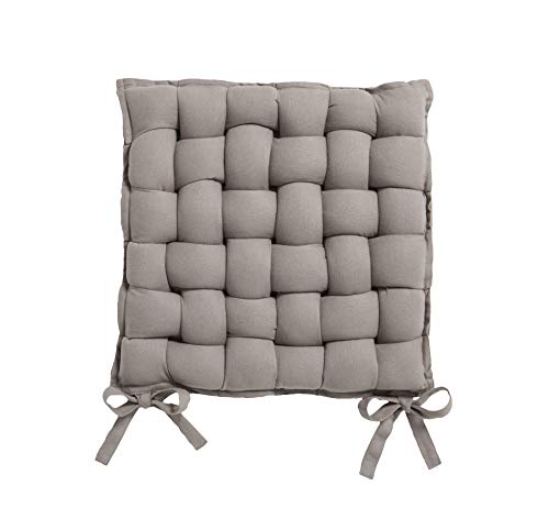 Today Sitzfläche geflochten Baumwolle Sitzfläche Baumwolle 40/X 40 cm, Baumwolle, Mastic, 40x40x4 cm von Today