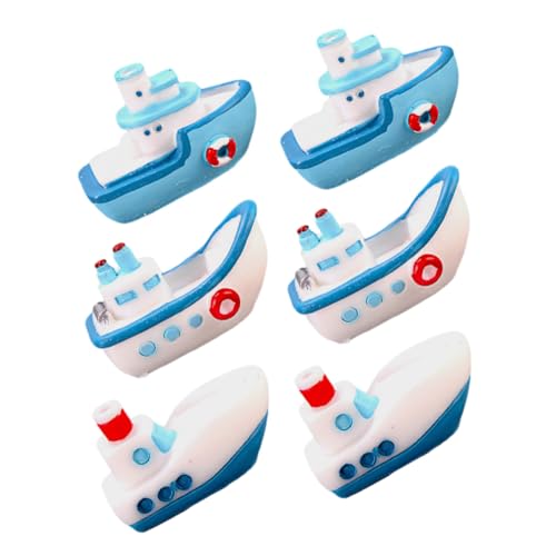 Toddmomy 1 Satz Boot Dekoration Teiliges Resin Für Strand Mikrolandschaften Und Puppenhaus Deko Adorable Designs Für Wohnraumgestaltung Und DIY Projekte 6 Stück von Toddmomy
