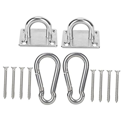 Toddmomy Hängematten Aufhängeset mit Karabinerhaken und Ösenplatte Deckenaufhänger für Hängeschaukel Rostfrei Installieren Vielseitig Einsetzbar Geeignet für Innen und Außeneinsatz Toddmomy Hängematten Aufhängeset mit Karabinerhaken und Ösenplatte Deckenaufhänger für Hängeschaukel Rostfrei Installieren Vielseitig Einsetzbar Geeignet für Innen und Außeneinsatz von Toddmomy