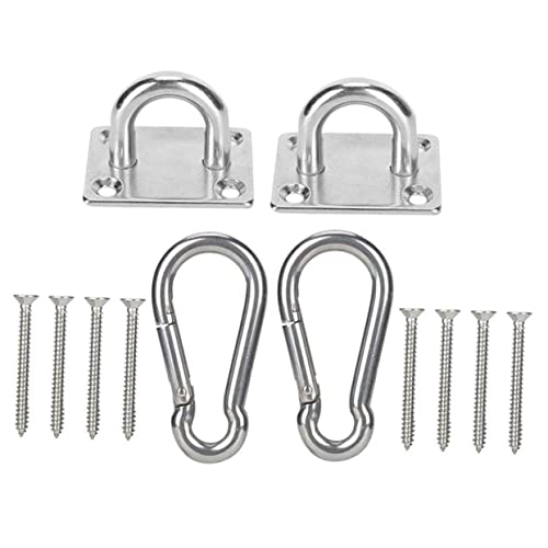 Toddmomy Hängematten Aufhängeset für Innenräume Karabiner mit Ösenplatte Hängeschaukel Zubehör Deckenaufhänger für Schaukeln und Hängematten Robust und Langlebig Toddmomy Hängematten Aufhängeset für Innenräume Karabiner mit Ösenplatte Hängeschaukel Zubehör Deckenaufhänger für Schaukeln und Hängematten Robust und Langlebig von Toddmomy