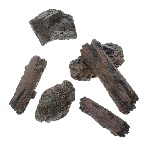 Toddmomy 1 Satz Miniaturgarten Zubehör Teiliges mit Kunststeinen und Baumstümpfen für DIY Mikrolandschaften Geeignet für Sandtisch Dekoration und Aquariengestaltung von Toddmomy