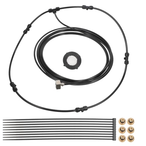 Toddmomy 1 Satz Misting Fan Kit für Outdoor Sprühventilator Zubehör für Terrassen Garten und Camping Einfache mit Adapter für Gartenanschluss Erfrischende Nebelverteilung für Angenehme von Toddmomy