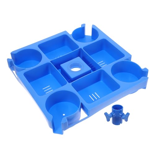 Toddmomy 1satz Outdoor Snack-tablett Mit Getränkehaltern Und Snackfächern Für Strand Garten Und Pool Leicht Wiederverwendbar Einfache Installation Ohne Werkzeug Ergänzung Für Ihren von Toddmomy