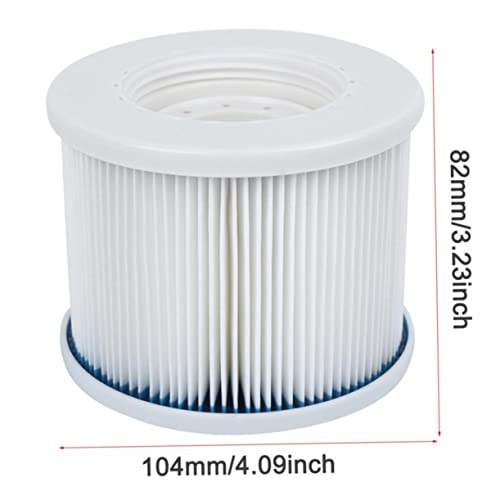 Toddmomy 1 Stück Filter Element aufblasbarer Poolfilter Reinigung Poolfilterreiniger Poolsieb Austausch der Filterpumpe Filterwechsel Weiß von Toddmomy