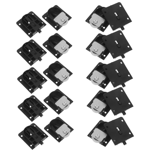 Toddmomy 10 Paare Schiebetür Schränke Kleine Kunststoffläufer Robuste Möbel Hoher Tragfähigkeit Einfache Montage Einsetzbar für Kleiderschränke und Schranktüren von Toddmomy