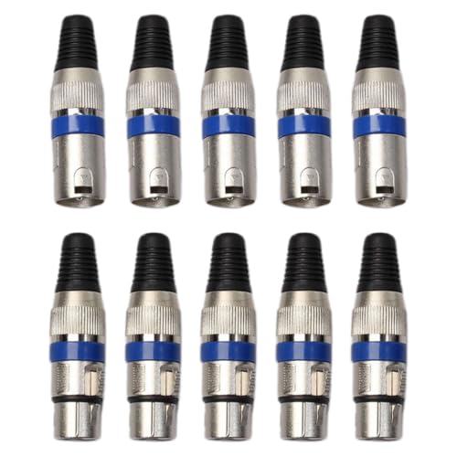 Toddmomy 10 Stück 3 Poliger Xlr Stecker 3 Poliger Audio Line Adapter Für Signalstabilität – Xlr Stecker Und Buchsen – Für Die Reparatur Von Audiokabeln Und Mikrofonen Toddmomy 10 Stück 3 Poliger Xlr Stecker 3 Poliger Audio Line Adapter Für Signalstabilität – Xlr Stecker Und Buchsen – Für Die Reparatur Von Audiokabeln Und Mikrofonen von Toddmomy