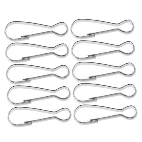 Toddmomy 10 Stück Fahnenmast Clips Metallische Befestigungen für Fahnenstangen Praktische Flaggenmontagewerkzeuge Korrosionsbeständige Fahnenhalter für Außenbereich von Toddmomy