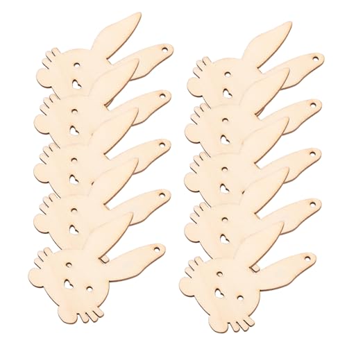 Toddmomy 10 Stück Holz Osterhasen Ausgeschnittene Bunny Tags für DIY Ostern Dekorationen Bastelprojekte und Feiertagsdeko Toddmomy 10 Stück Holz Osterhasen Ausgeschnittene Bunny Tags für DIY Ostern Dekorationen Bastelprojekte und Feiertagsdeko von Toddmomy