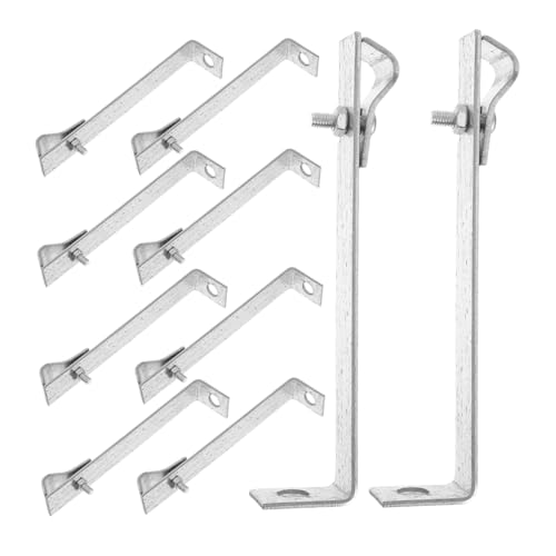 Toddmomy 10 Stück Teiliges Erdungsklemmen Verzinktem Eisen Blitzschutz kabelhalter mit Stabilem Schutzständer und Einfach zu Montieren Geeignet für Solarpanel Zaunbefestigung von Toddmomy