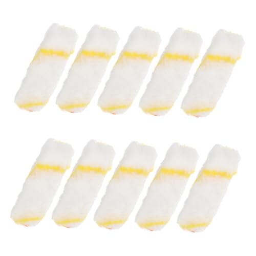 Toddmomy 10 Stück Teiliges Farbroller aus Polyester Kleine Farbwalze für Wände Türen Schränke und Bastelarbeiten Langlebig Flacher Kopf für Ecken Gleichmäßiges Farbergebnis für Heimwerker von Toddmomy