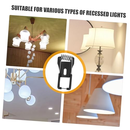 Toddmomy 10 Stück Teiliges Federclip für Einbauleuchten Langlebige Federhalterung für LED Downlight Deckenlampen Starke und Sichere Befestigung Vielseitig Kompatibel mit Verschiedenen von Toddmomy