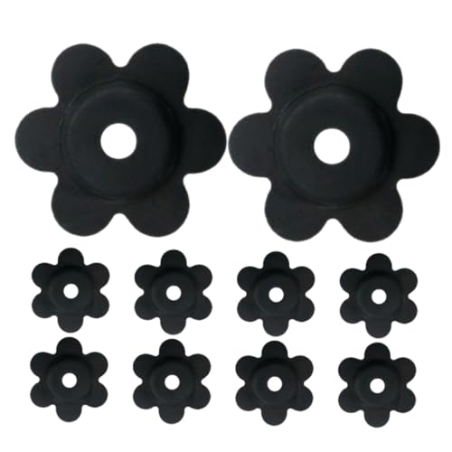 Toddmomy 10 Stück Teiliges Gartenflaggen Stopper Langlebigem Gummi rutschfeste Fahnenmast Stöpsel mit Robustem Design für Außenbereich Blumenform zur Sicheren Befestigung von Gartenflaggen von Toddmomy