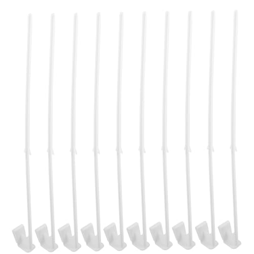Toddmomy 10 Stück Teiliges Kunststoff Fahnenstangen Auto Fahnenmast Halterung Abnehmbar und Strapazierfähig für Fahrzeugdekoration Weiß von Toddmomy
