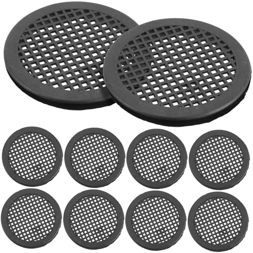Toddmomy 10 Stück Teiliges Runde Kunststoff Lüftungsabdeckungen für Möbel mit Atmungsaktivem Netz Verschleißfest Geeignet für Schränke Schuhkartons und Kleiderschränke Verbessert von Toddmomy