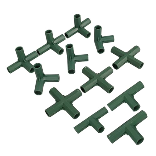 Toddmomy 12stücke Gewächshausrahmenverbinder Gartenrohrverschraubungen Kunststoffrahmenadapter Zubehör Für Gewächshausbau Und Gartenprojekte Einfache Ohne Werkzeug Wiederverwendbar von Toddmomy