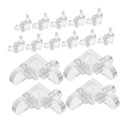 Toddmomy 15 Stück Teiliges Transparente Acryl eckwinkel Halterungen Robuste Eckverstärkung für Stabile Displayboxen Abnehmbare Eckstützen aus Langlebigem Bruchsicherem Material Einfache von Toddmomy