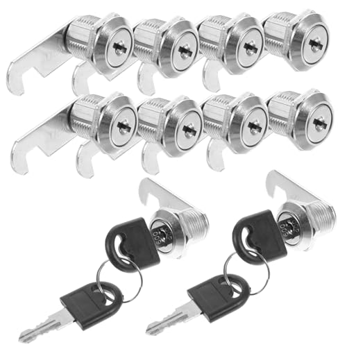 Toddmomy 16 Sätze Teiliges Schrankschlösser aus Langlebiger Zinklegierung Vielseitig Einsetzbar als Aktenschrank Briefkastenschloss Sicherer Schutz vor Diebstahl Einfache Montage von Toddmomy