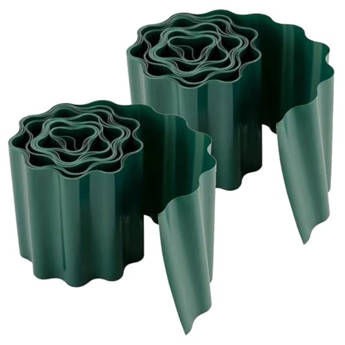 Toddmomy 2 Rollen Gartenzaun Kunststoff Dekorative Rasenkante Langlebige Umrandung für Blumenbeete und Rasenflächen Gartenabgrenzung für Gestaltung Toddmomy 2 Rollen Gartenzaun Kunststoff Dekorative Rasenkante Langlebige Umrandung für Blumenbeete und Rasenflächen Gartenabgrenzung für Gestaltung von Toddmomy