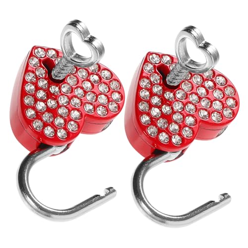 Toddmomy 2 Sätze Herzförmiges Schloss Goldfarben mit Strass Reiseschloss für Koffer und Spindsicherheit Geschenk Symbol Ewige Liebe Kompakt Tragbar für Touristen Toddmomy 2 Sätze Herzförmiges Schloss Goldfarben mit Strass Reiseschloss für Koffer und Spindsicherheit Geschenk Symbol Ewige Liebe Kompakt Tragbar für Touristen von Toddmomy