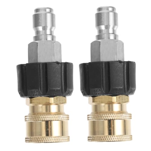 Toddmomy 2 Sätze Hochdruckreiniger Schnellkupplungsset Messing Schlauchadapter Leckfreie Verbindung Vielseitig Kompatibel Für Auto Garten Reinigung Toddmomy 2 Sätze Hochdruckreiniger Schnellkupplungsset Messing Schlauchadapter Leckfreie Verbindung Vielseitig Kompatibel Für Auto Garten Reinigung von Toddmomy