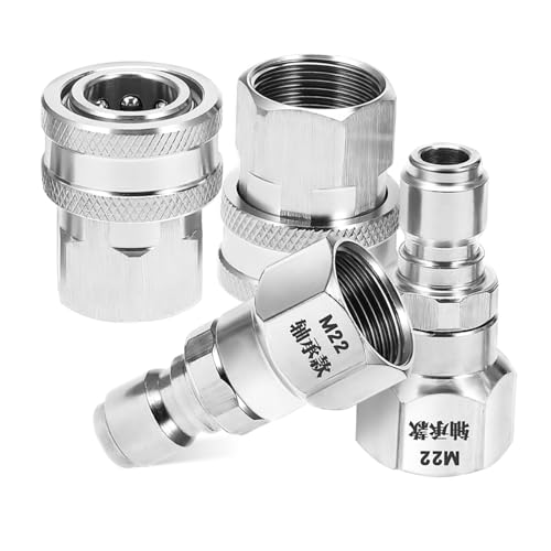 Toddmomy 2 Sätze Hochdruckreiniger Schnellverschluss Drehfitting Robuste Adapter für Sprühgeräte und Hochdruckreiniger Zubehör Einfache Installation Präzise Passform Langlebig und Toddmomy 2 Sätze Hochdruckreiniger Schnellverschluss Drehfitting Robuste Adapter für Sprühgeräte und Hochdruckreiniger Zubehör Einfache Installation Präzise Passform Langlebig und von Toddmomy