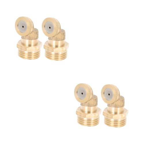 Toddmomy 2 Sätze Messing Nebeldüsen Sprühdüsen Für Gartenbewässerung Bewässerungssysteme Outdoor Kühlung Langlebig Und Robust Für Gewächshäuser 2 Stück * 2 von Toddmomy
