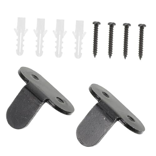 Toddmomy 2 Sätze Teiliges Carbonstahl Türstopper für Schiebetüren Einstellbare Bodenführung ohne Nut Robust für Scheunentüren und Schiebetür laufschienen Einfach zu Montieren Langlebig und von Toddmomy