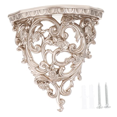 Toddmomy 2 Stck Vintage Wandregal Hohlblumenschnitzerei Champagnergold Dekoratives Wandkunstregal für Wohnzimmer und Hintergrund Robustes Aufbewahrungsregal für Blumentöpfe und Bücher Toddmomy 2 Stck Vintage Wandregal Hohlblumenschnitzerei Champagnergold Dekoratives Wandkunstregal für Wohnzimmer und Hintergrund Robustes Aufbewahrungsregal für Blumentöpfe und Bücher von Toddmomy