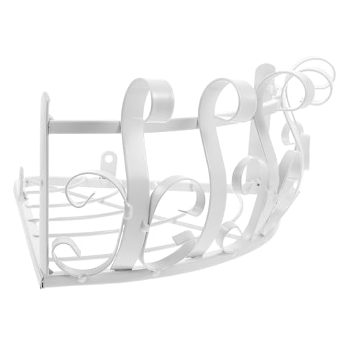 Toddmomy 2 Stk balkon blumentopf halterung Outdoor- für Pflanzen Veranda Wandmontierter Blumenständer für Blumentöpfe Eisen Pflanzenständer Stativ Blumentopfständer Geländer Weiß von Toddmomy