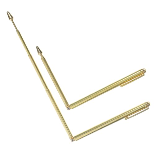 Toddmomy 2 Stück Ausziehbare Dowsing Stäbe aus Edelstahl Robuste und Leichte Wasser Suchstäbe für Outdoor Flexible und Glatte Oberfläche als Tragbares Werkzeug von Toddmomy