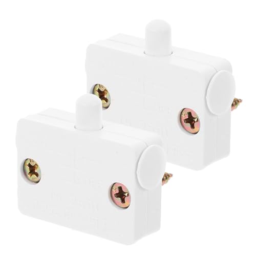 Toddmomy 2 Stück Automatischer Tür lichtschalter für Schrankbeleuchtung Berührungsempfindlicher Schranktürschalter mit Adaptivem Sensor Weiß Einfach zu Bedienen Langlebig und Zuverlässig von Toddmomy