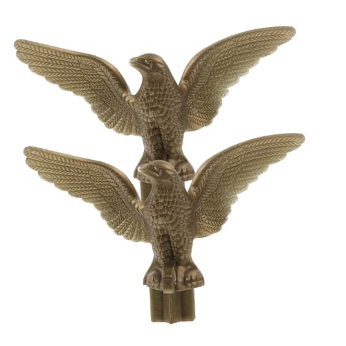 Toddmomy 2 Stück Eagle Flag Dekoratives Adler Ornament für Garten und Außenbereich Fahnenmast Aufsatz Gestaltung von Toddmomy