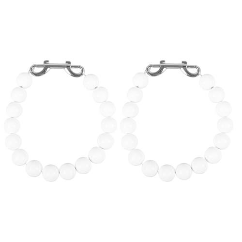 Toddmomy 2 Stück Flaggenhaltering mit Perlen für den internen und externen Fahnenmast – hält die Flagge nah am Mast – im Außenbereich und im Garten von Toddmomy