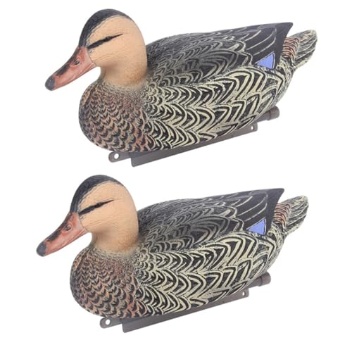 Toddmomy 2 Stück Jagd Entenköder Anrufer Schwebend Party Wasservögel Entenzubehör Dekoration Besonderheit komfortabel Fälschung verschleißfestes Kunstleder tragbar Outdoor-Accessoire Eva von Toddmomy