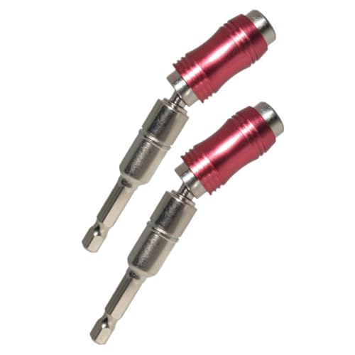 Toddmomy 2 Stück Magnetischer Sechskant Bithalter Verlängerung Flexibel Drehbar mit Integriertem Magnet für Bohrmaschine für Enge Räume und Vielseitige Schraubarbeiten von Toddmomy