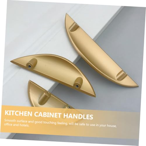 Toddmomy 2 Stück Modernes Möbelgriffe aus Metall Langlebige Schrank Schubladengriffe mit Hoher Härte Korrosionsbeständig Einfache Montage für Küchen Kleiderschränke in Schwarz und Gold von Toddmomy