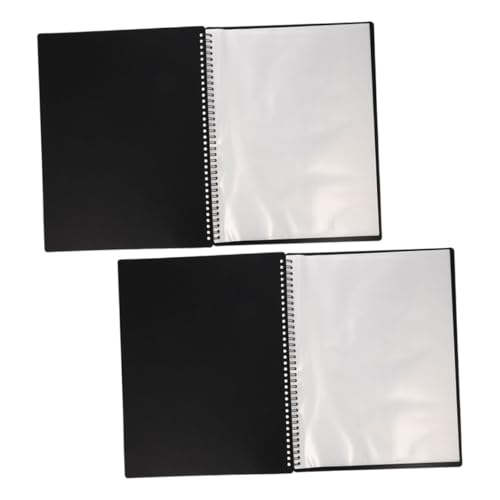 Toddmomy 2 Stück Notenmappe mit Transparenten Taschen Langlebiger Ordner für Musiknoten Klavier Orchesterblätter Vielseitiger Dokumentenhalter Großer Fassungsvermögen Stabiler Musikordner von Toddmomy