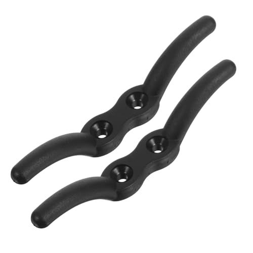 Toddmomy 2 Stück Nylon Flagpole Hook Robuste Festmacherklampe für Vorhänge und Boote Vielseitig Einsetzbar Langlebig und Wiederverwendbar Schwarz von Toddmomy
