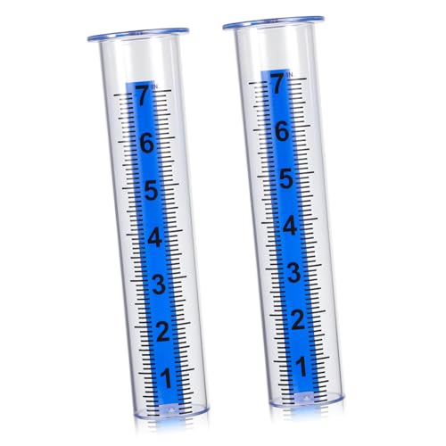 Toddmomy 2 Stück Präziser Transparenter Regenmesser Leichter Kunststoff Niederschlagsmesser für Garten Grünfläche Terrasse Einfach Ablesbar und Wetterfest Toddmomy 2 Stück Präziser Transparenter Regenmesser Leichter Kunststoff Niederschlagsmesser für Garten Grünfläche Terrasse Einfach Ablesbar und Wetterfest von Toddmomy