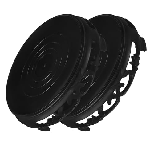 Toddmomy 2 Stück Runder Kunststoff Blumentopfständer Eleganter Halter für Vasen Teekannen und Aquarien Stabiler Sockel für Garten Balkon und Innenräume von Toddmomy