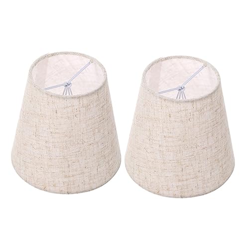Toddmomy 2 Stück Teiliges Lampenschirm Stoff Abnehmbar und Vielseitig Passend für Tischlampe Stehlampe und Wandlampe Einfache Montage Warmes Licht für Wohnzimmer und Schlafzimmer von Toddmomy