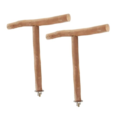 Toddmomy 2 Stück Teiliges T-förmiges Papageien Sitzstangen Natürliche Unbehandelte Rhododendron Holz Ständer Stabiler Barkfreier Vogel Trainings Spielplatz für Wellensittiche Toddmomy 2 Stück Teiliges T-förmiges Papageien Sitzstangen Natürliche Unbehandelte Rhododendron Holz Ständer Stabiler Barkfreier Vogel Trainings Spielplatz für Wellensittiche von Toddmomy