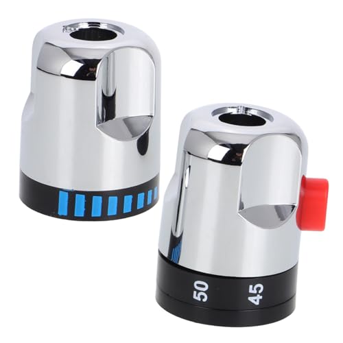 Toddmomy 2 Stück Thermostatische Temperaturregelventile mit Elektroplattiertem Griff Verschiedene Ersatzteile für Bad Küchenarmaturen Zuverlässige Reparaturlösung für Wasserhähne von Toddmomy