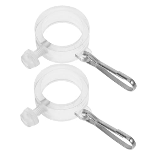 Toddmomy 2 Stück Verstellbare Fahnenmast-klammern mit Haken Wetterfeste Flaggenhalter-Ringe für Outdoor-Fahnen Stabile Befestigung gegen Wickeln Optimaler Anzeige-Winkel für Paraden und von Toddmomy