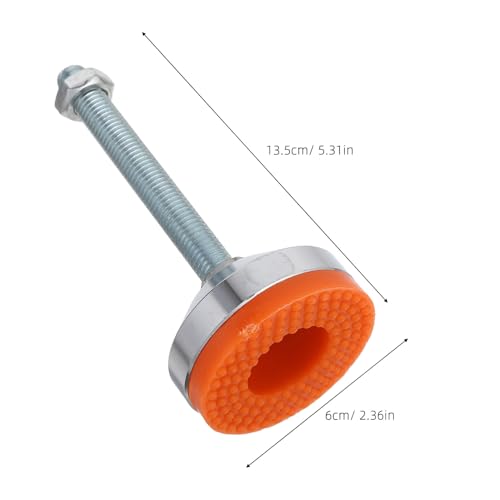 Toddmomy 2 Stück Verstellbare Schwerlast-nivellierfüße aus Carbonstahl mit Gewinde und Rutschfester Gummibasis Drehbar für Werkbank Maschine Möbel Tragfähigkeit Toddmomy 2 Stück Verstellbare Schwerlast-nivellierfüße aus Carbonstahl mit Gewinde und Rutschfester Gummibasis Drehbar für Werkbank Maschine Möbel Tragfähigkeit von Toddmomy