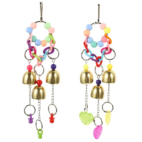Toddmomy 2 Stück Vogelschaukel Glocke Teiliges Set mit Haken Langlebiges Kauspielzeug und Käfigdekoration Geeignet für Papageien Wellensittiche und Nymphensittiche zur Beschäftigung und Toddmomy 2 Stück Vogelschaukel Glocke Teiliges Set mit Haken Langlebiges Kauspielzeug und Käfigdekoration Geeignet für Papageien Wellensittiche und Nymphensittiche zur Beschäftigung und von Toddmomy