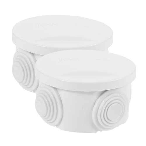 Toddmomy 2 Stück Wasserdichte Anschlussdose Outdoor Verteilerdose Wetterfeste Abzweigdose für Elektrokabel Schutz Kompakte Leichte Verbindungskästen für Außenbereiche von Toddmomy