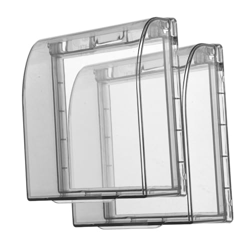 Toddmomy 2 Stück Wasserdichte Steckdosenabdeckung Modell Schutzbox Spritzwassergeschützt Für Badezimmer Sicherer Schutz von Toddmomy
